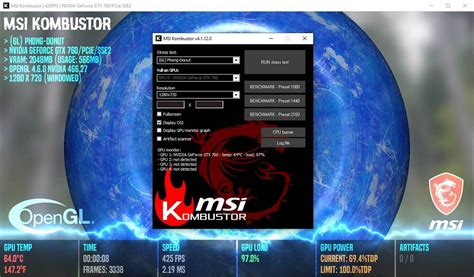 This is standalone benchmarkstability test tool based on. . Msi kombustor